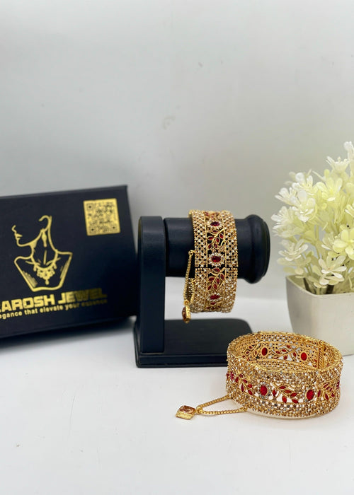 Shop the Rafiya Openable Bangle Set from Zarosh Jewel
