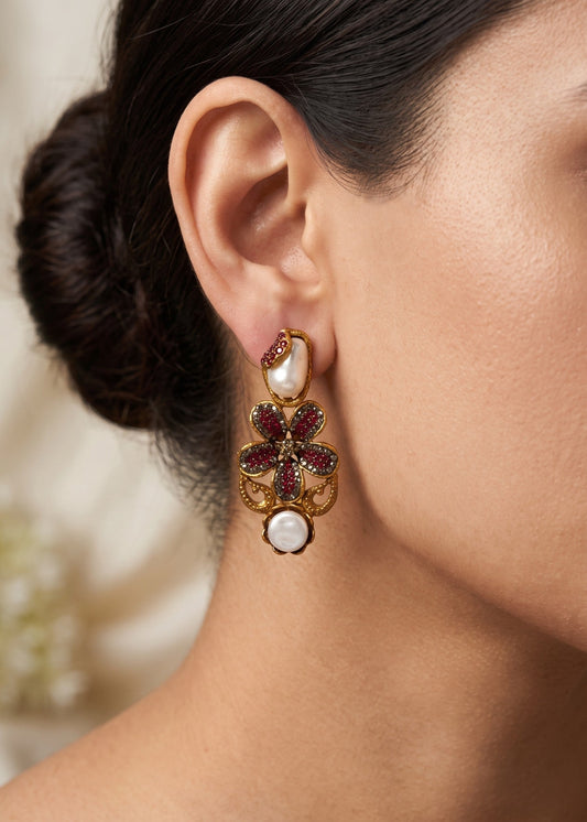 Raneem Traditional Earring by Zarosh Jewel