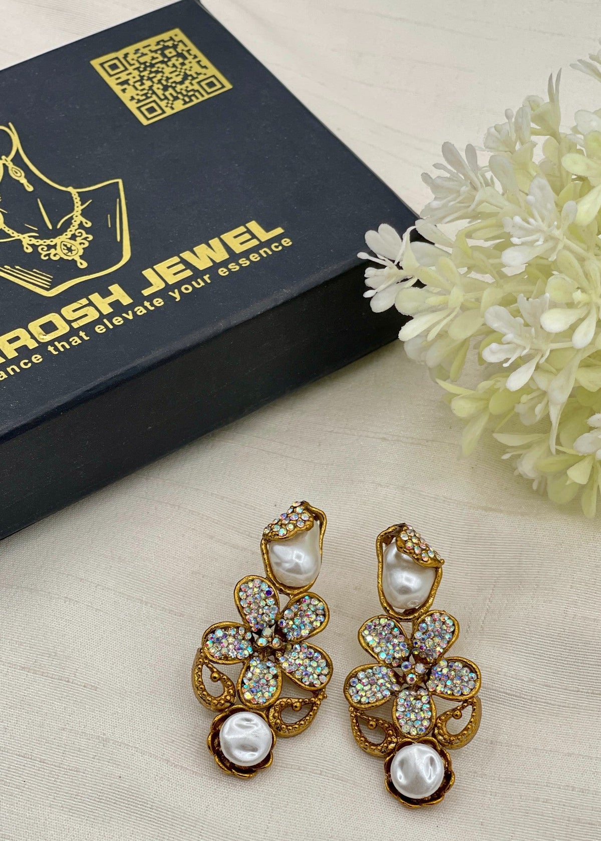 Shop the Raneem Traditional Earring from Zarosh Jewel