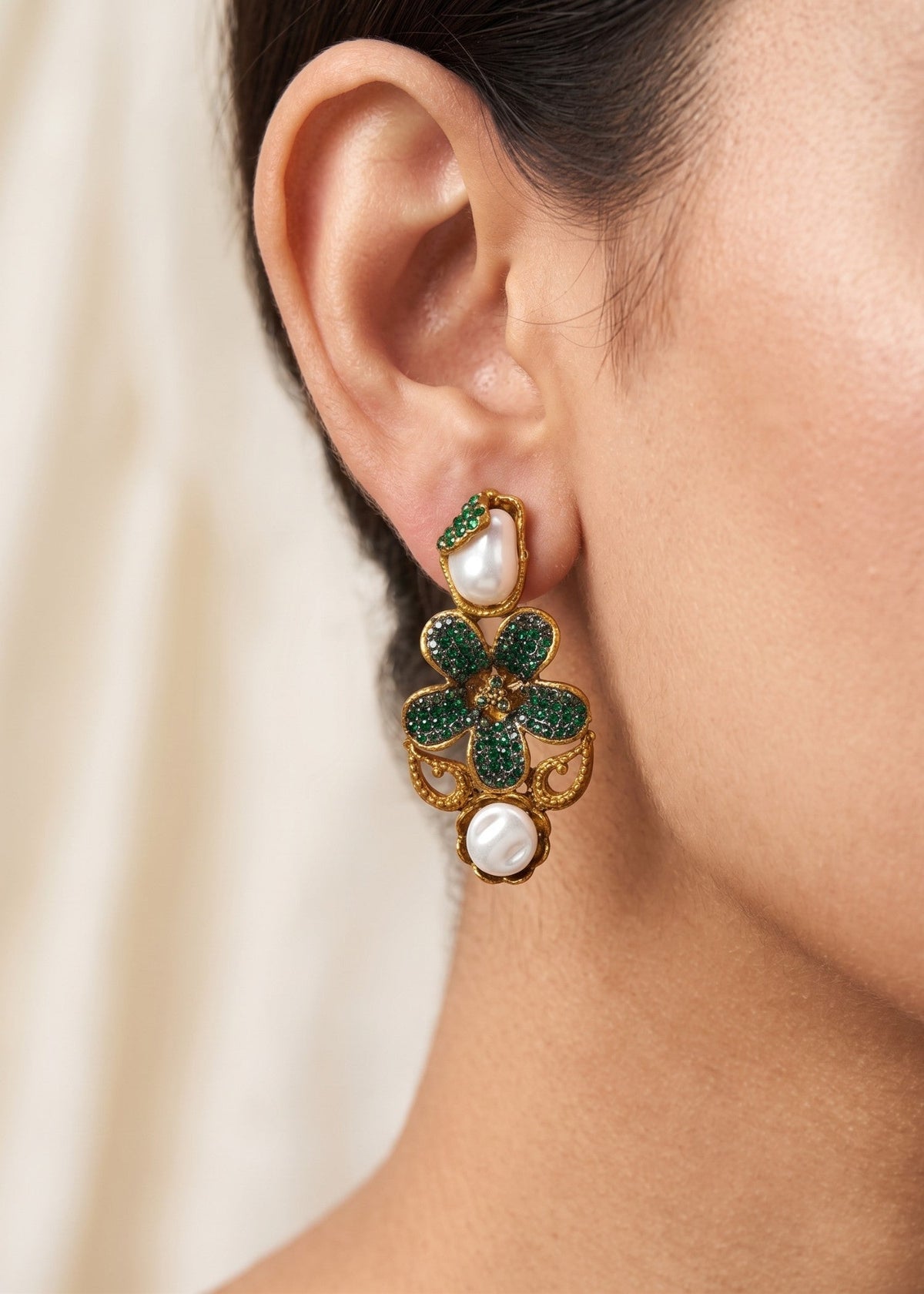 Shop the Raneem Traditional Earring from Zarosh Jewel