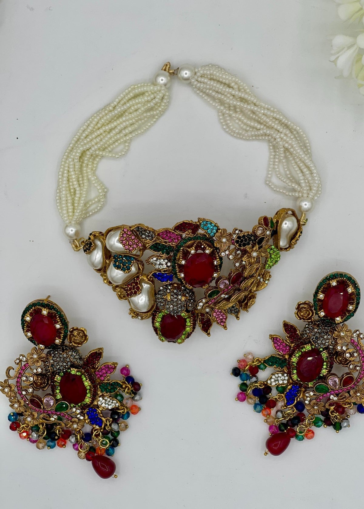 Shop the Rang Mahal Choker Set from Zarosh Jewel