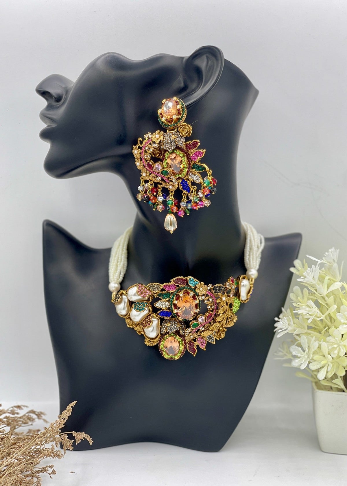 Shop the Rang Mahal Choker Set from Zarosh Jewel