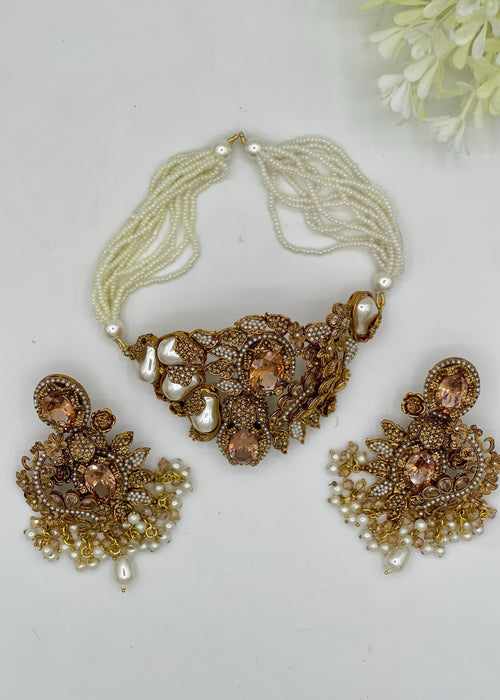Shop the Rang Mahal Choker Set from Zarosh Jewel