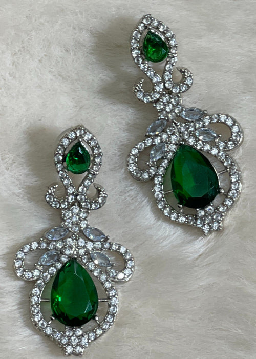 Shop the Rania Blush Crystal Earrings from Zarosh Jewel