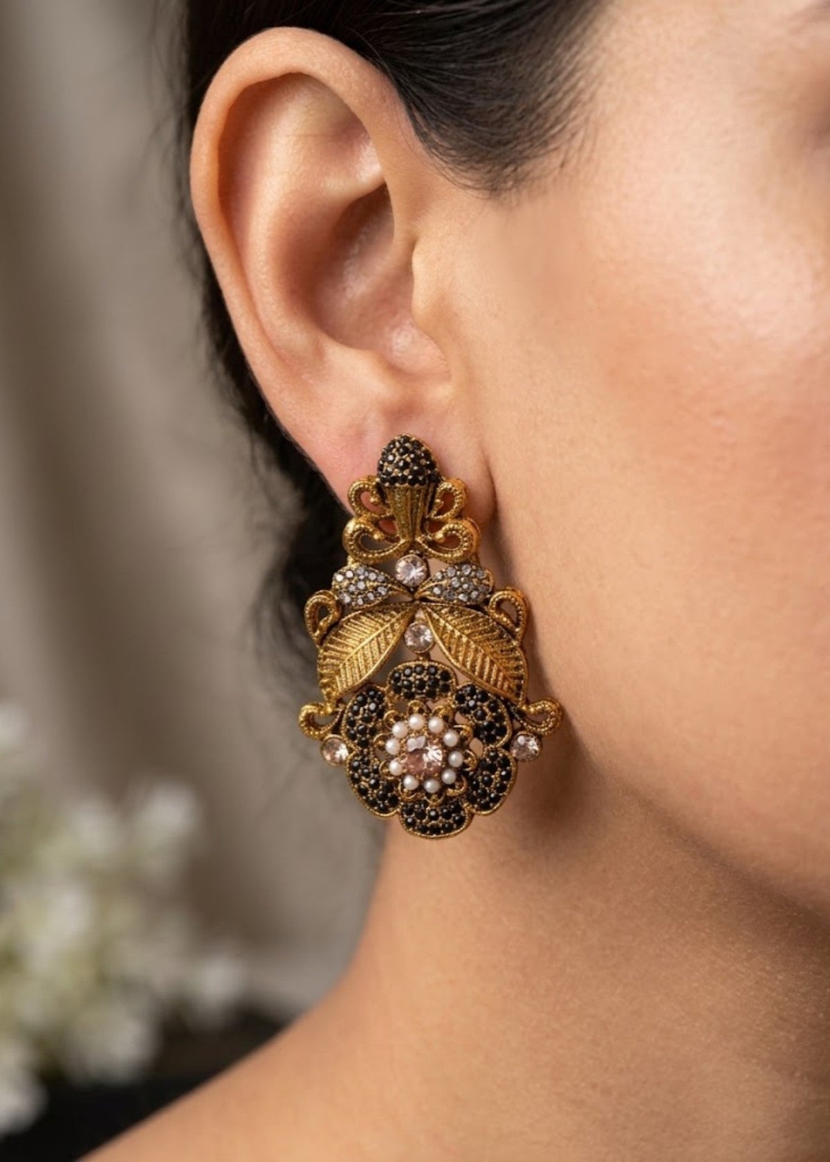 Shop the Raniah Antique Earring from Zarosh Jewel