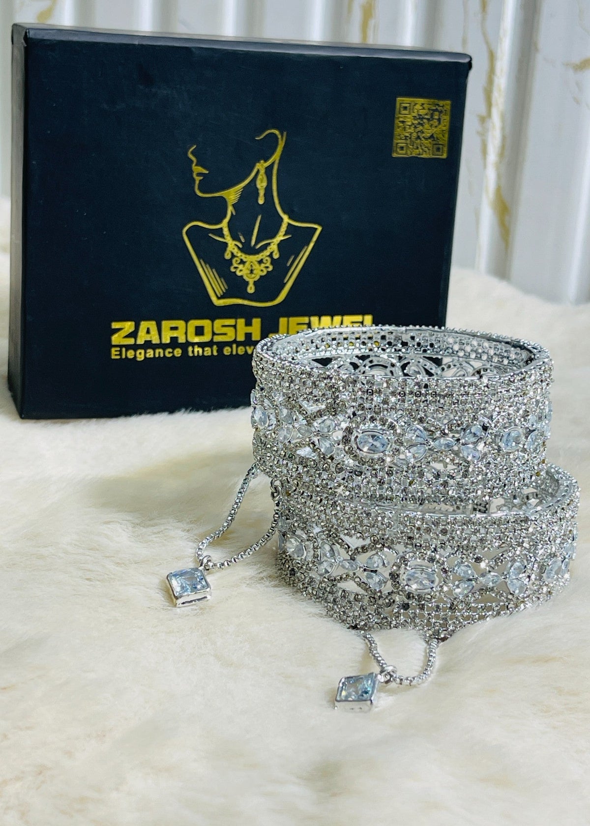 Shop the Raniya Bangles Openable from Zarosh Jewel