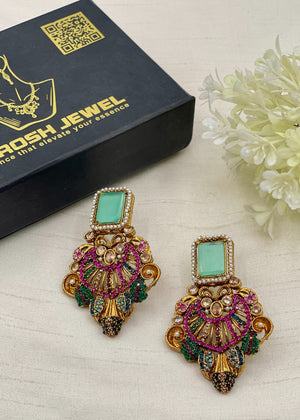 Shop the Rashida Traditional Earring from Zarosh Jewel