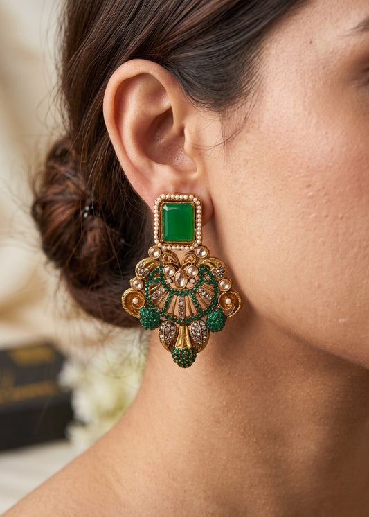Rashida Traditional Earring by Zarosh Jewel
