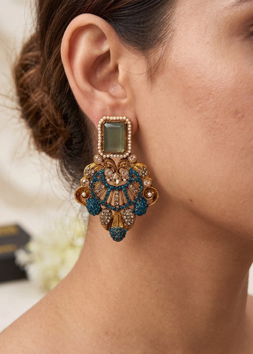 Shop the Rashida Traditional Earring from Zarosh Jewel