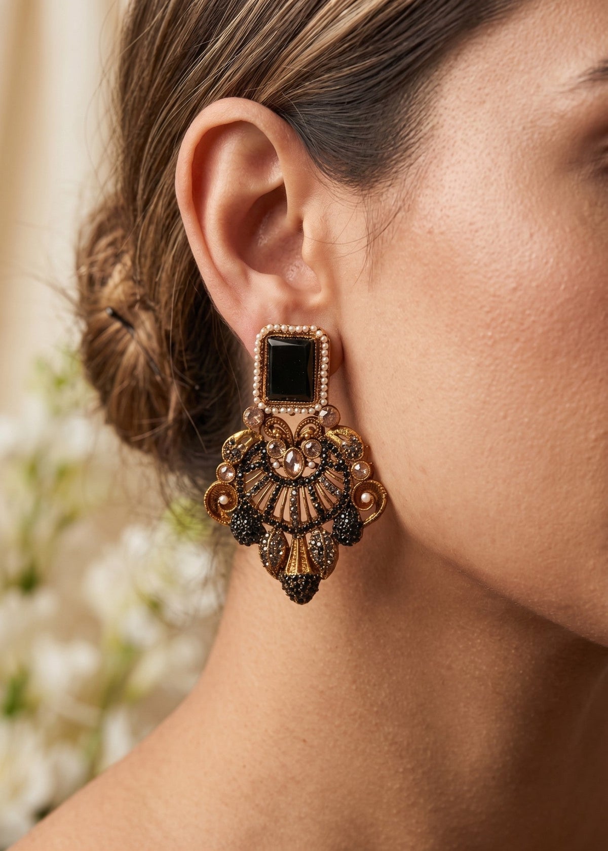 Shop the Rashida Traditional Earring from Zarosh Jewel