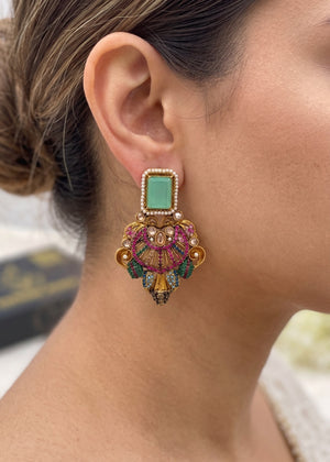 Shop the Rashida Traditional Earring from Zarosh Jewel