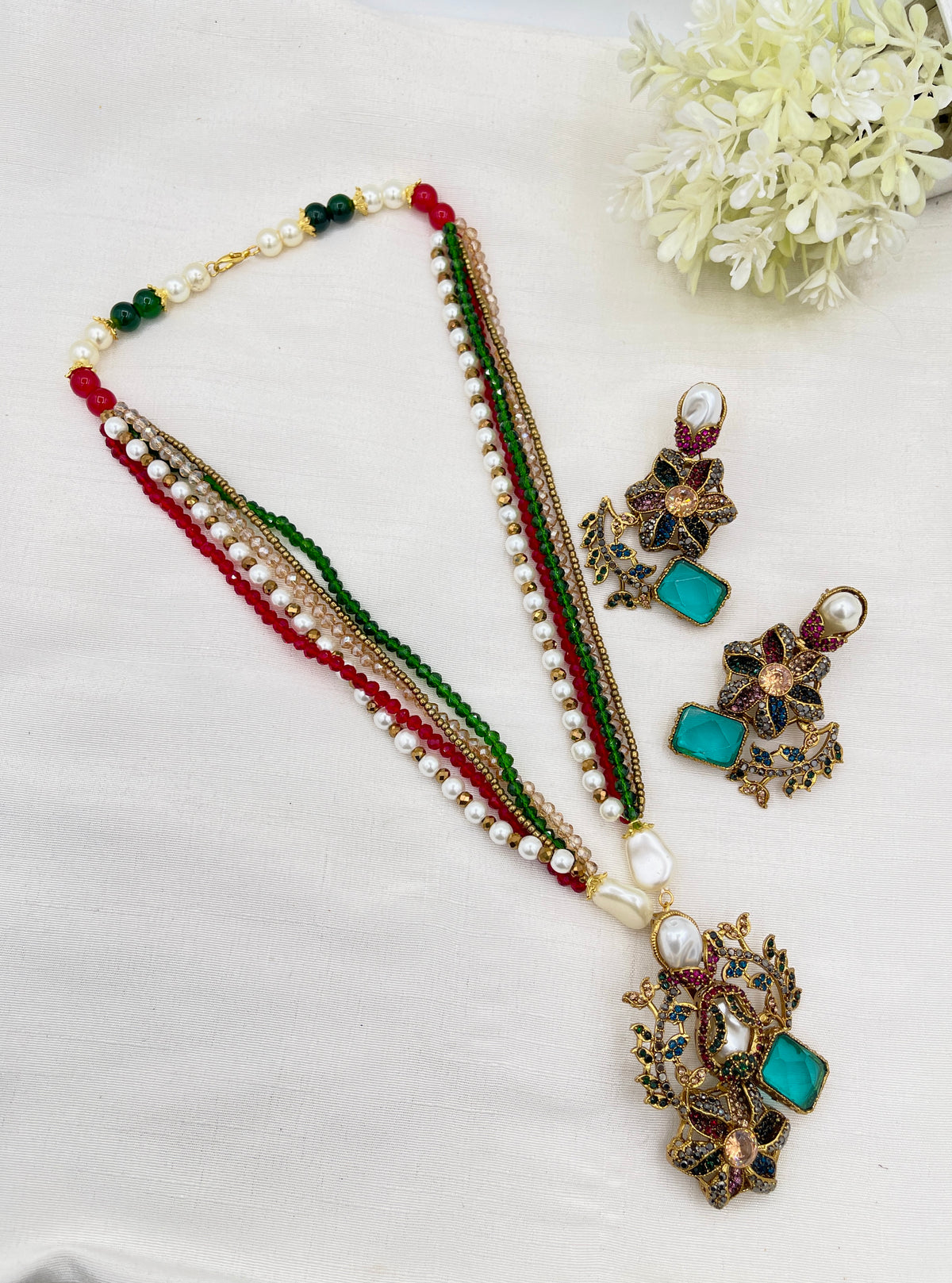 Shop the Raziya Mala Set from Zarosh Jewel
