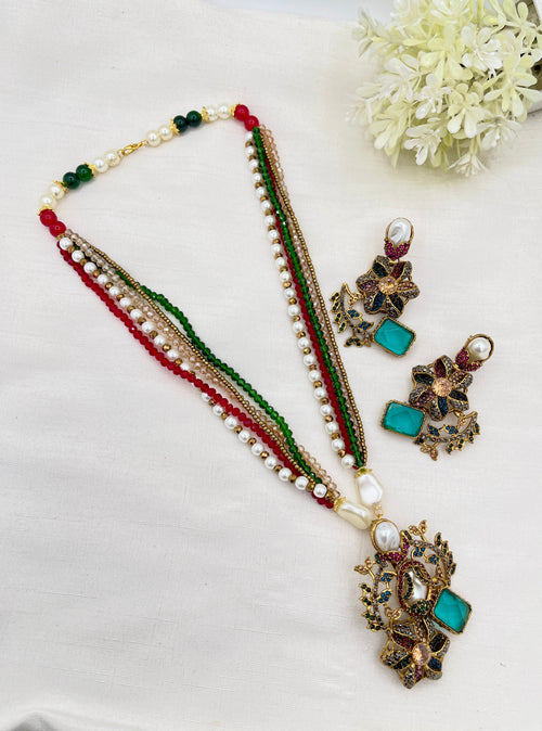 Shop the Raziya Mala Set from Zarosh Jewel