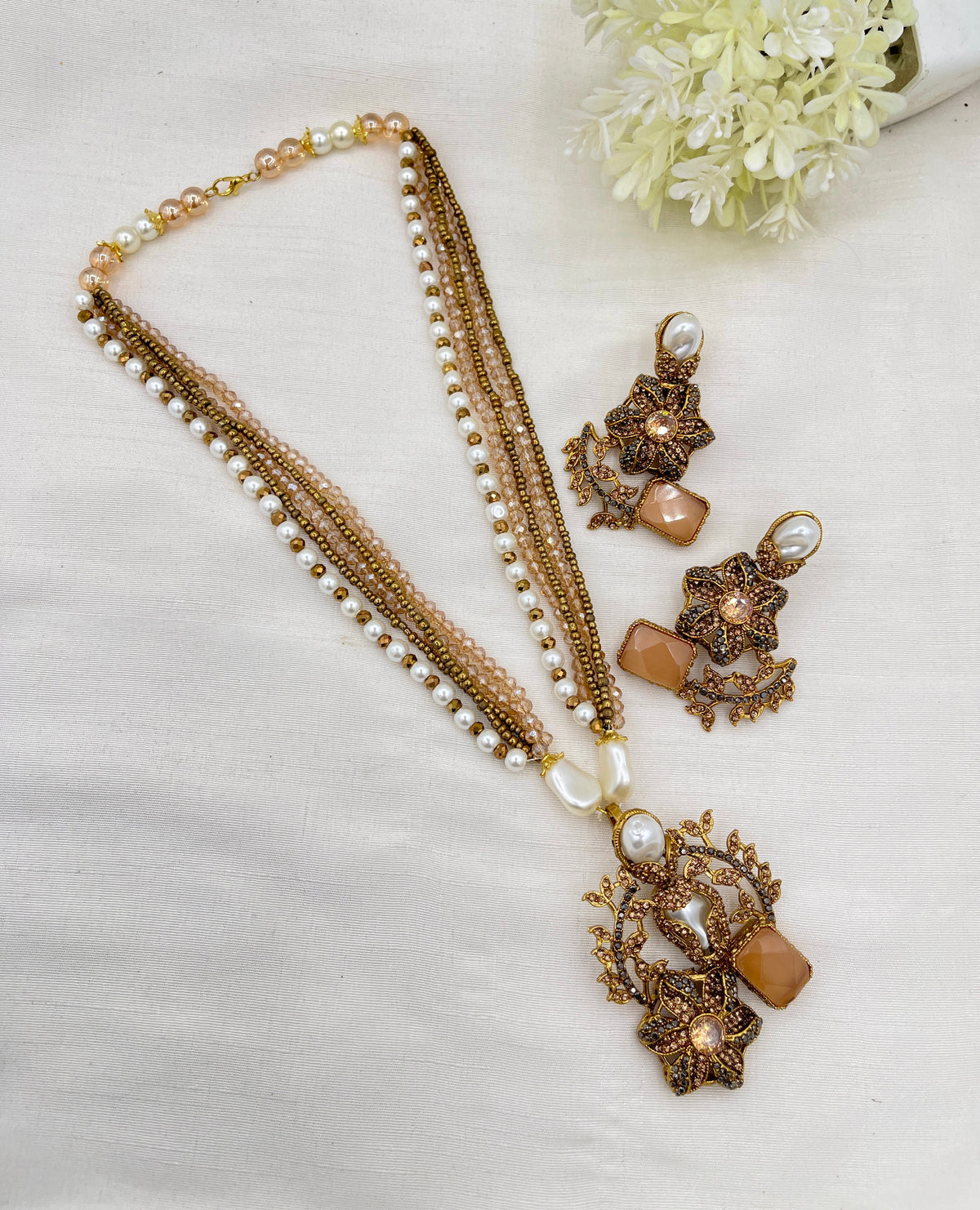 Shop the Raziya Mala Set from Zarosh Jewel