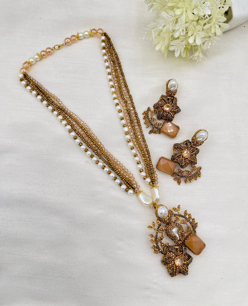 Shop the Raziya Mala Set from Zarosh Jewel