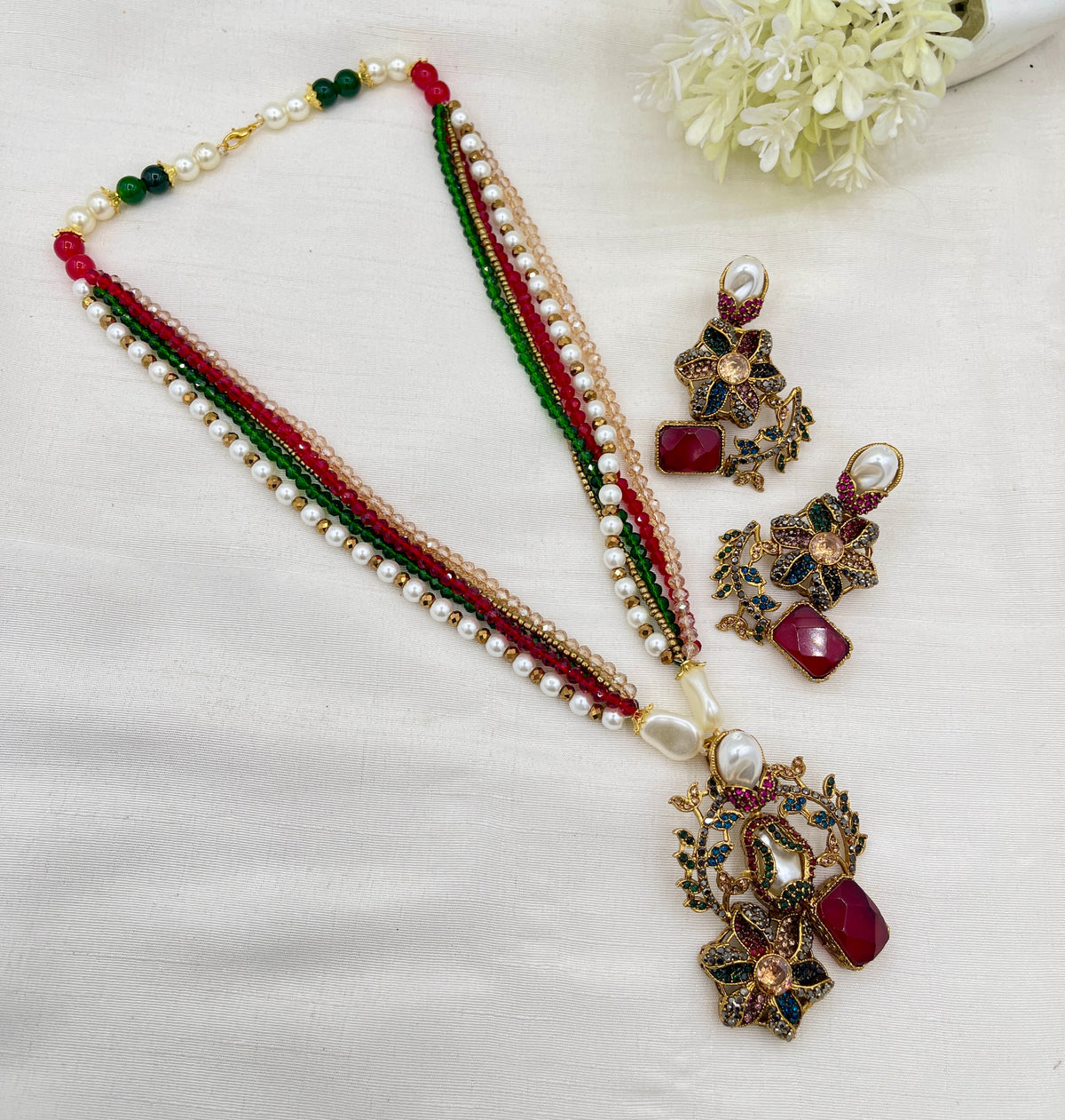Shop the Raziya Mala Set from Zarosh Jewel