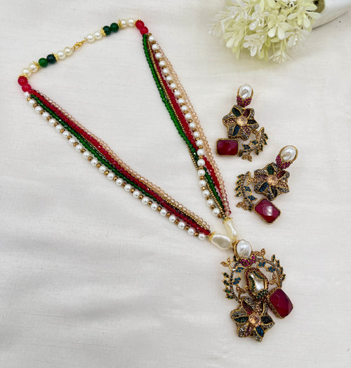 Shop the Raziya Mala Set from Zarosh Jewel