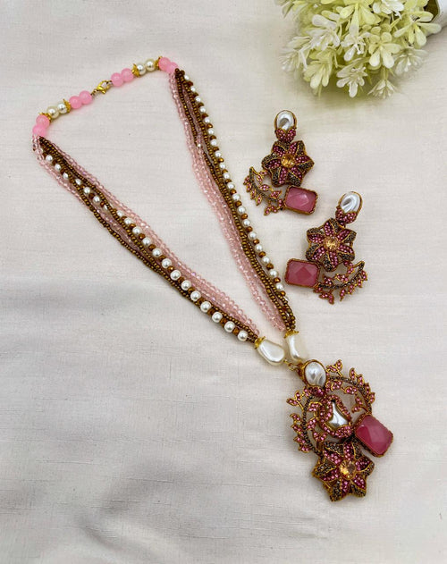 Shop the Raziya Mala Set from Zarosh Jewel