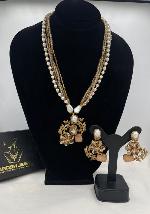 Shop the Raziya Mala Set from Zarosh Jewel