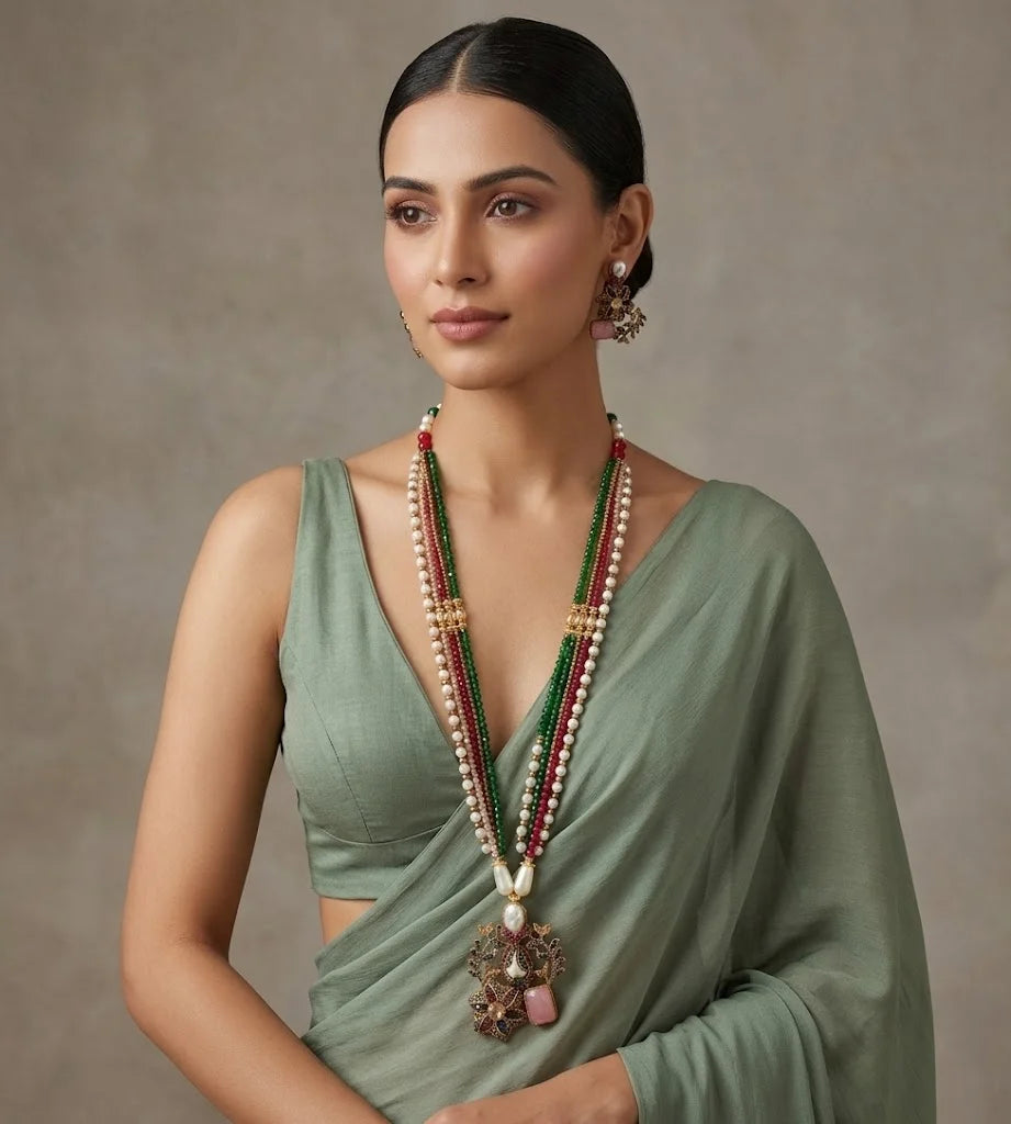 Raziya Mala Set by Zarosh Jewel