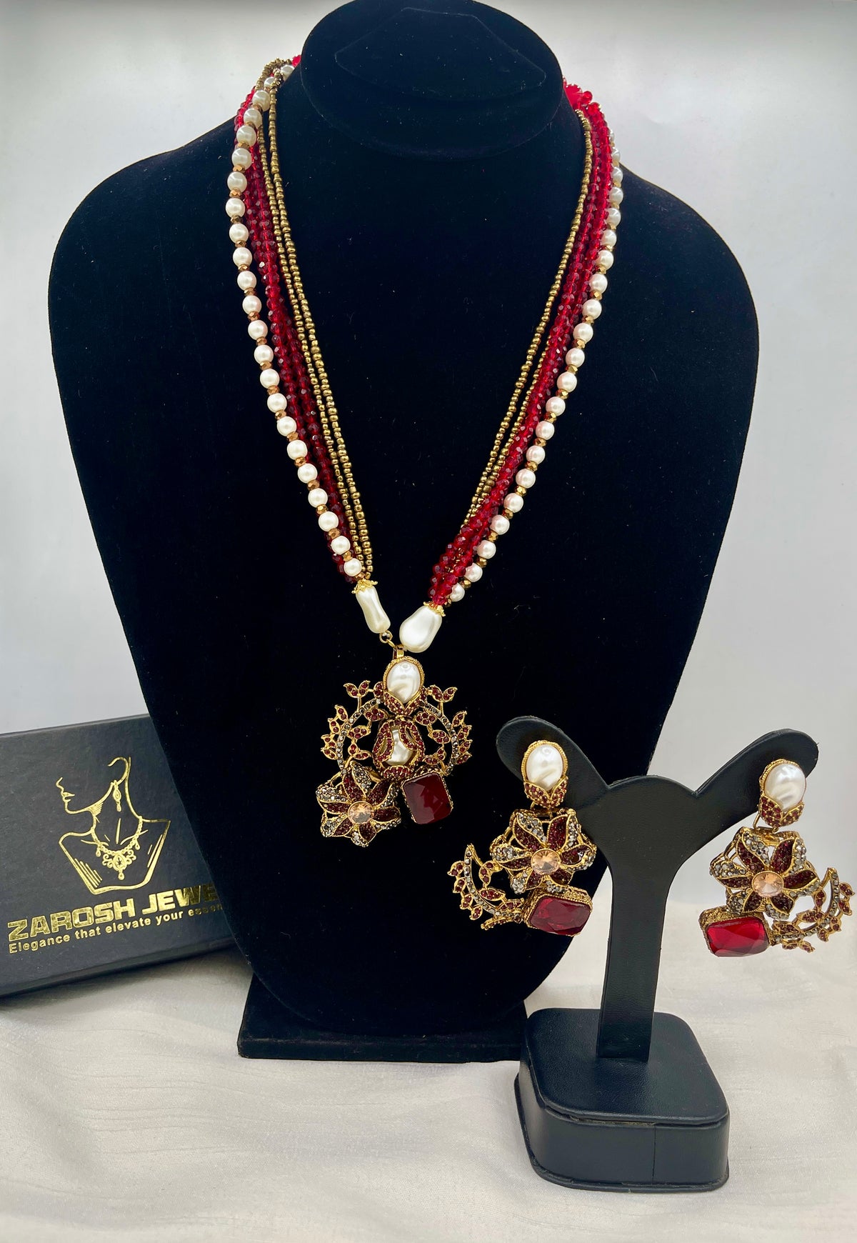 Shop the Raziya Mala Set from Zarosh Jewel
