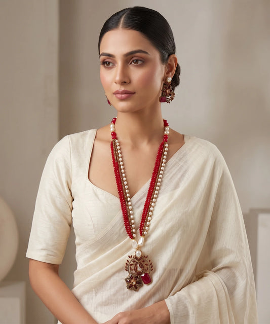 Shop the Raziya Mala Set from Zarosh Jewel