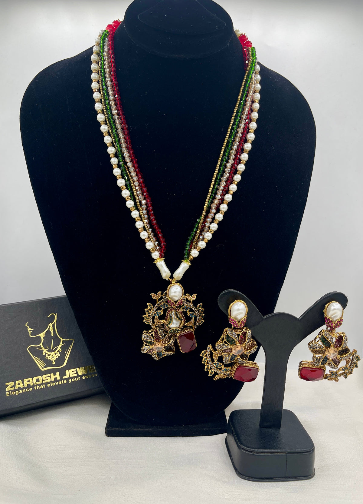 Shop the Raziya Mala Set from Zarosh Jewel