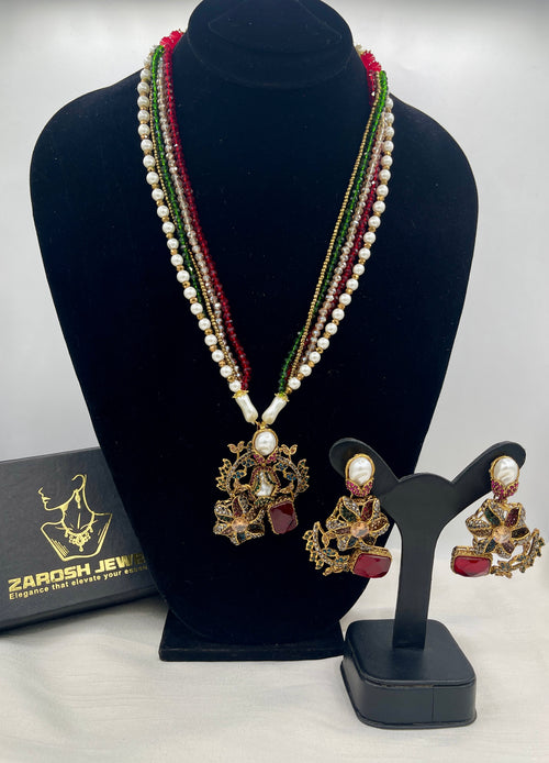 Shop the Raziya Mala Set from Zarosh Jewel