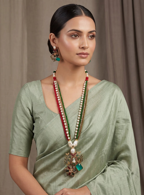 Shop the Raziya Mala Set from Zarosh Jewel