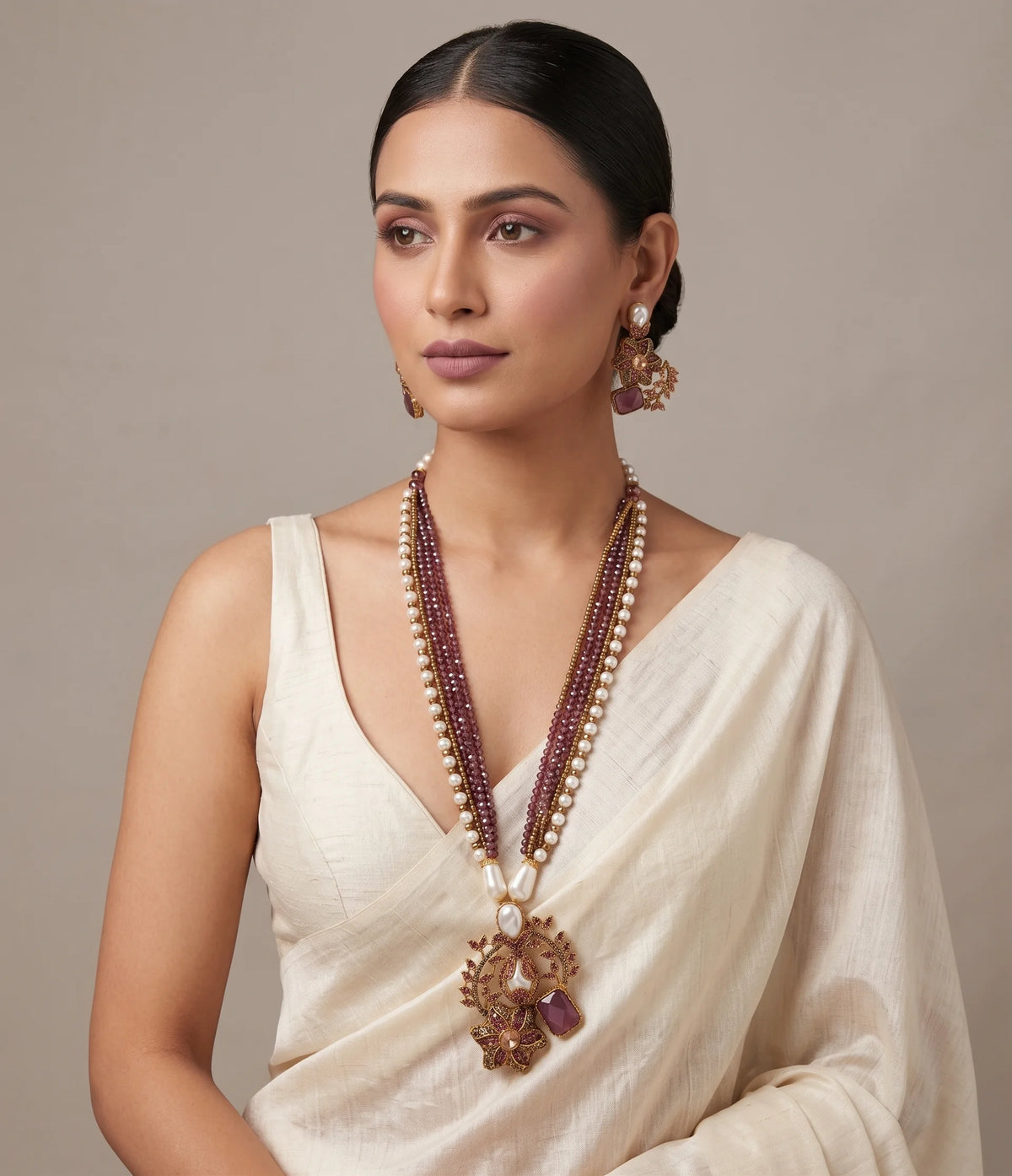 Shop the Raziya Mala Set from Zarosh Jewel