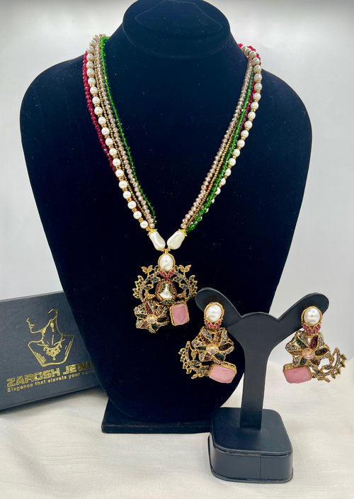Shop the Raziya Mala Set from Zarosh Jewel