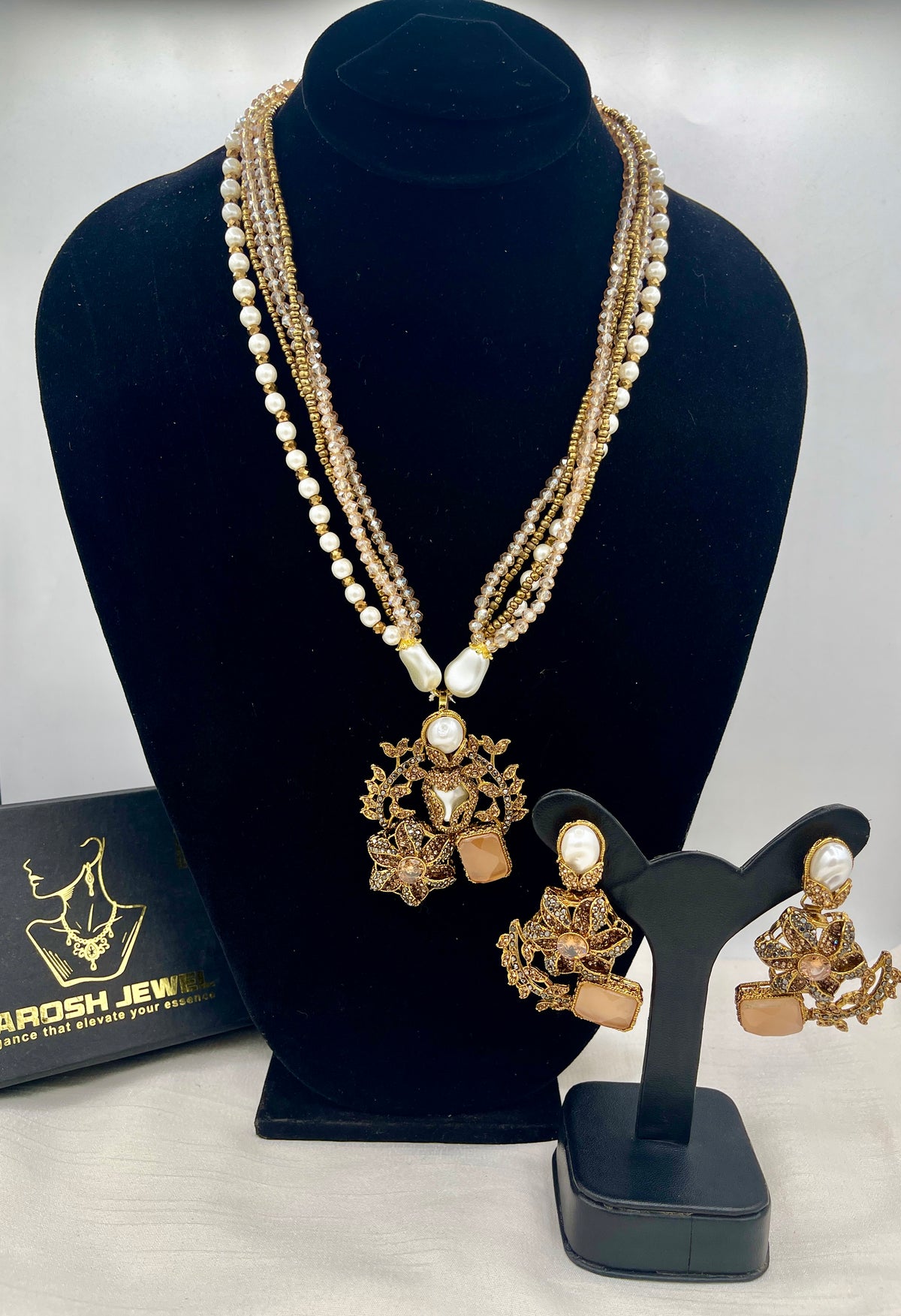 Shop the Raziya Mala Set from Zarosh Jewel