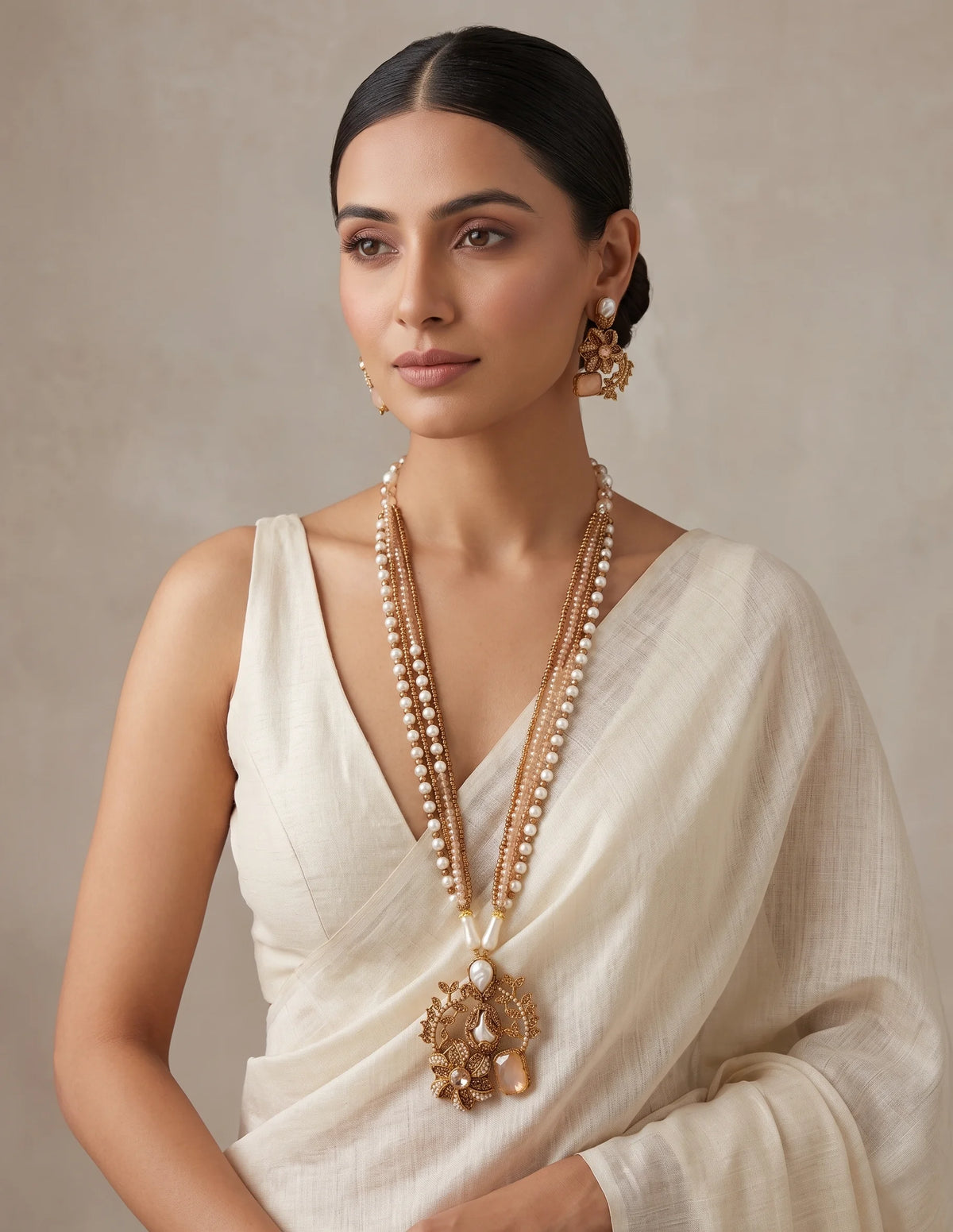 Shop the Raziya Mala Set from Zarosh Jewel
