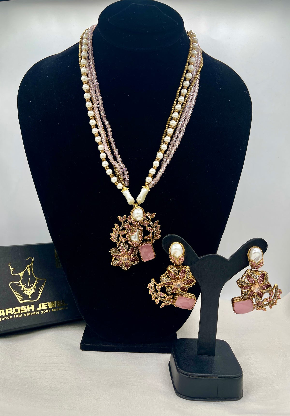 Shop the Raziya Mala Set from Zarosh Jewel