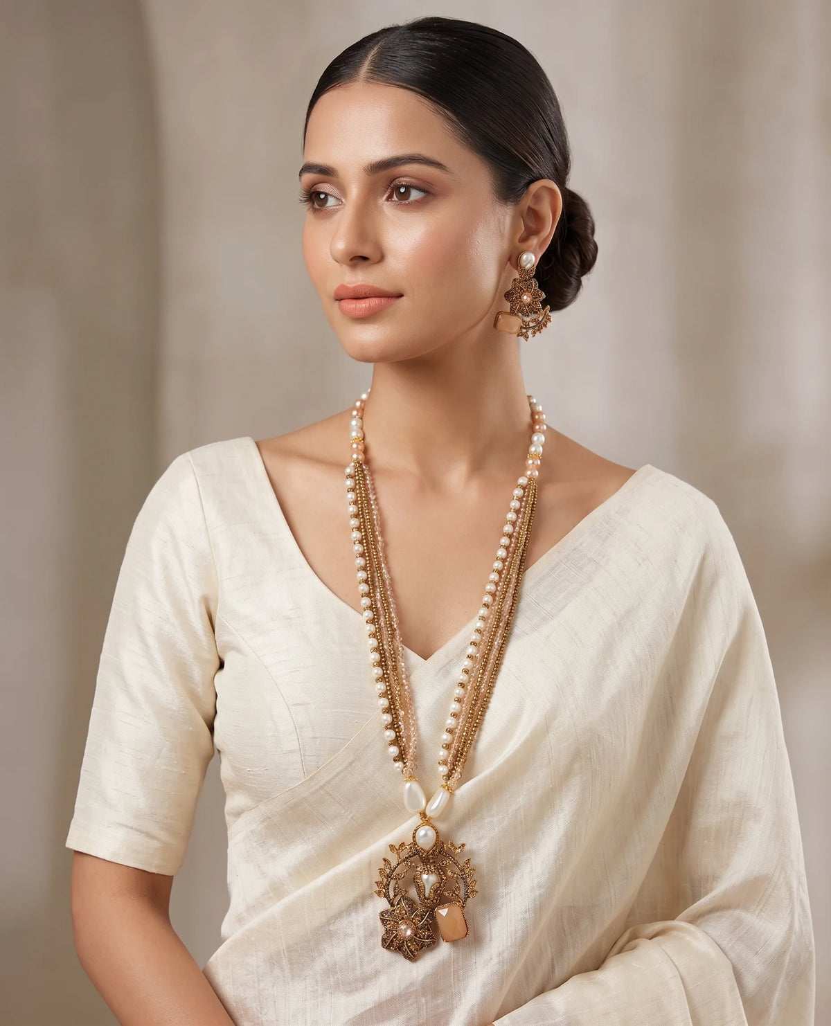 Shop the Raziya Mala Set from Zarosh Jewel