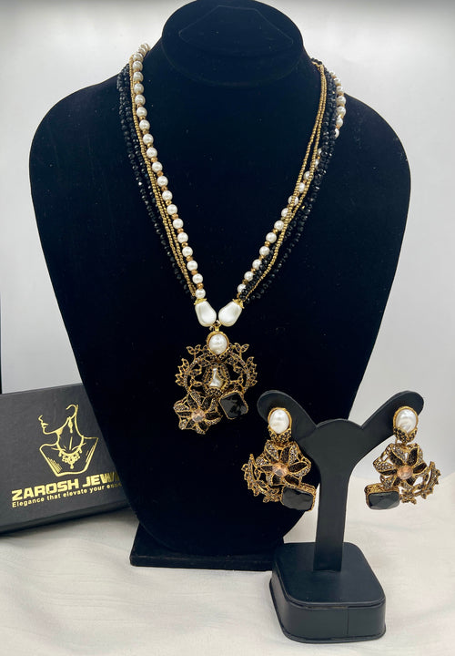 Shop the Raziya Mala Set from Zarosh Jewel