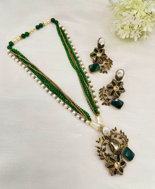 Shop the Raziya Mala Set from Zarosh Jewel
