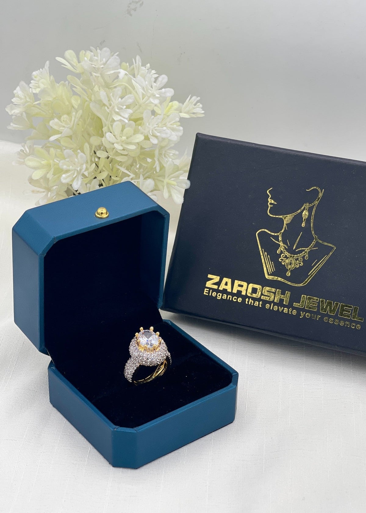 Shop the Reem Gold Plated Ring from Zarosh Jewel
