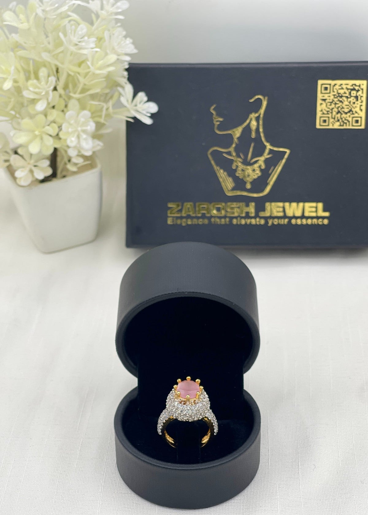 Shop the Reem Gold Plated Ring from Zarosh Jewel