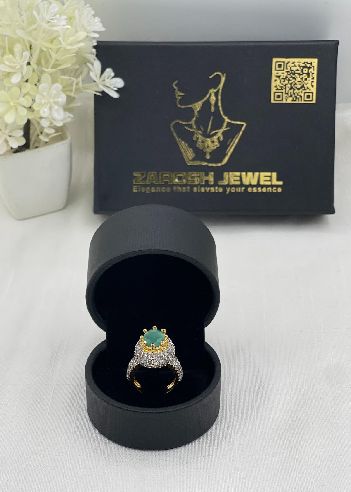 Shop the Reem Gold Plated Ring from Zarosh Jewel
