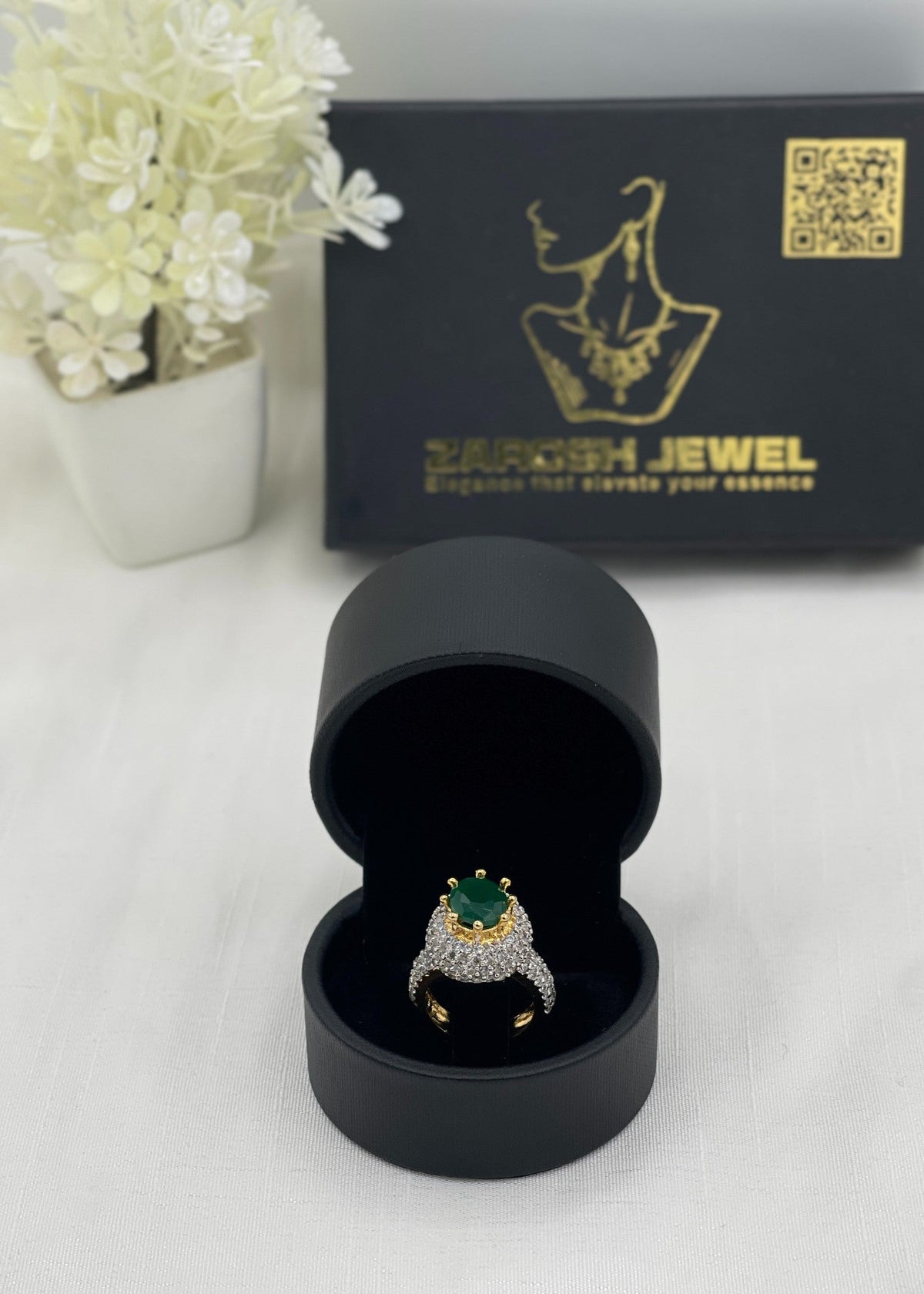Shop the Reem Gold Plated Ring from Zarosh Jewel