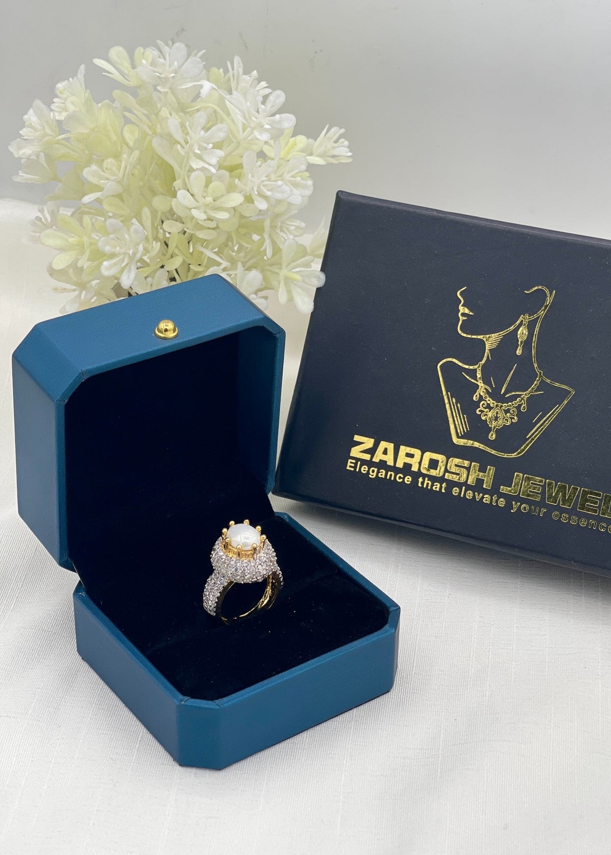 Shop the Reem Gold Plated Ring from Zarosh Jewel