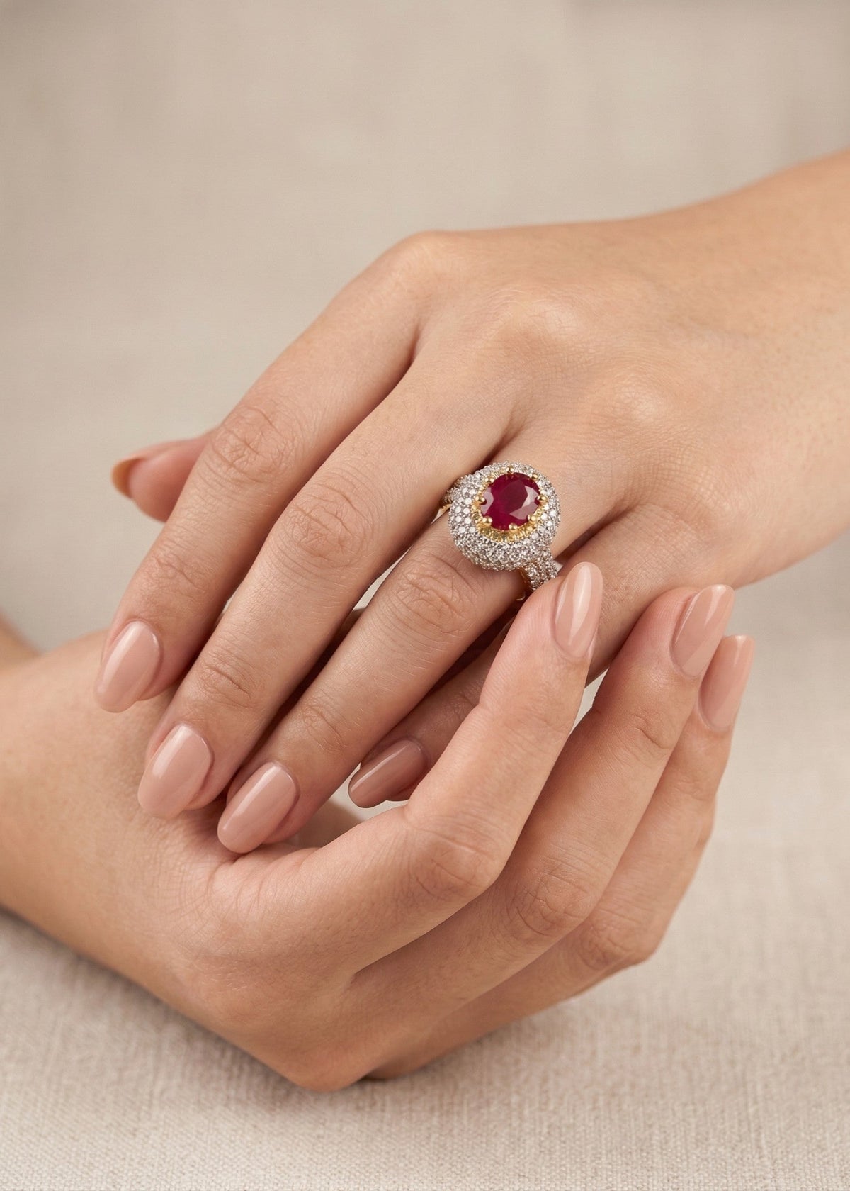 Shop the Reem Gold Plated Ring from Zarosh Jewel