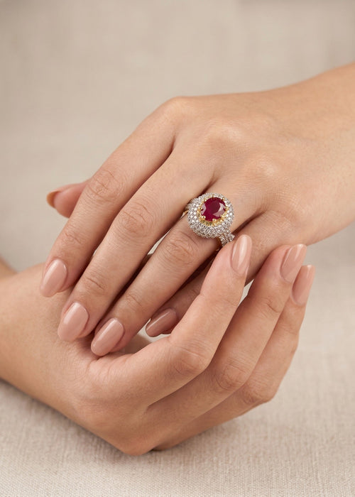 Shop the Reem Gold Plated Ring from Zarosh Jewel