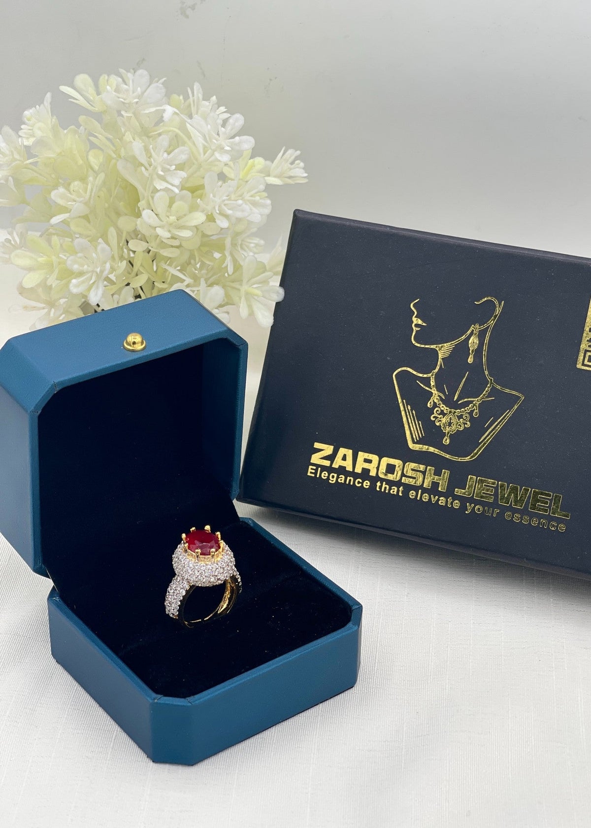 Shop the Reem Gold Plated Ring from Zarosh Jewel