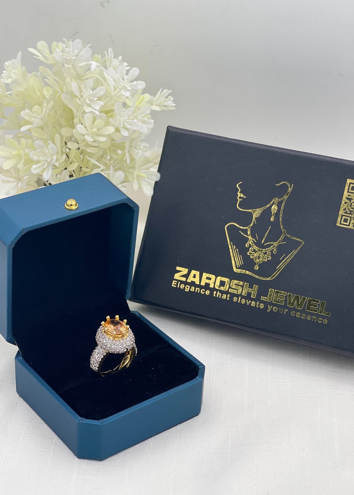 Shop the Reem Gold Plated Ring from Zarosh Jewel