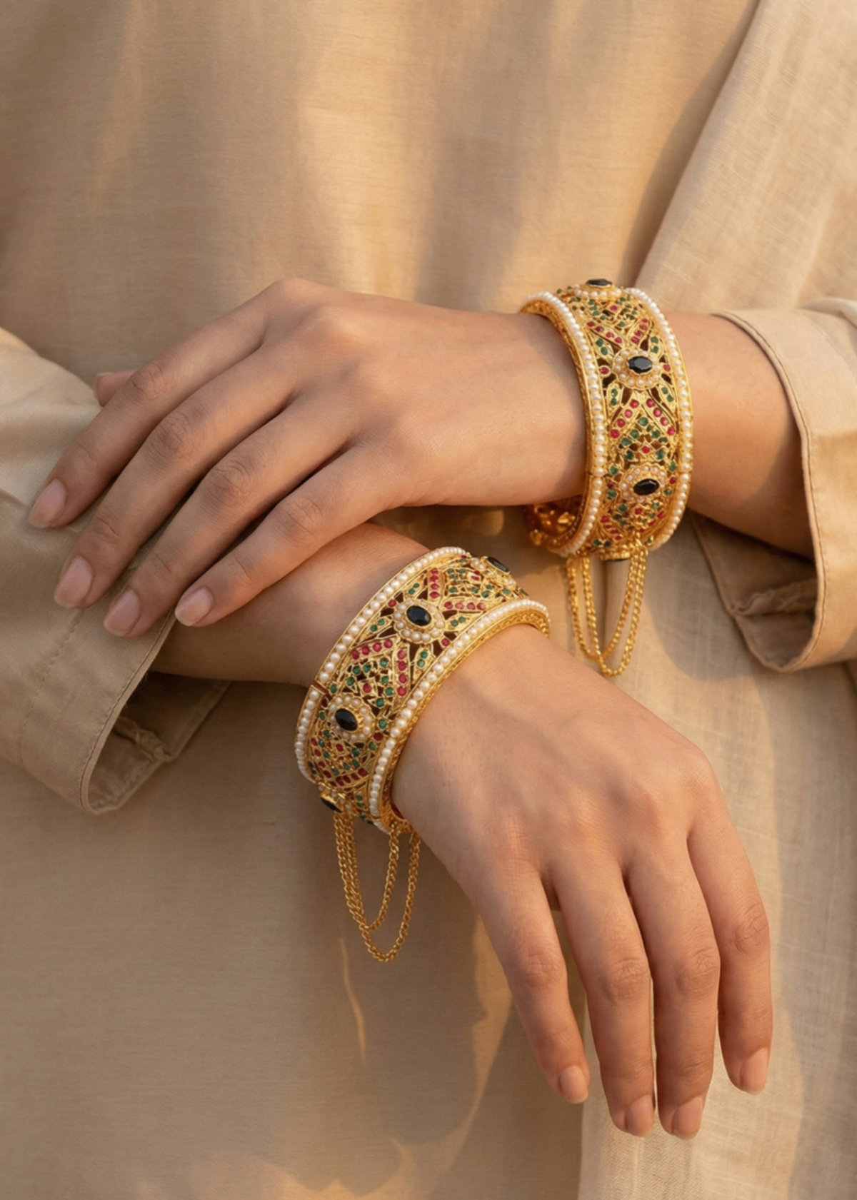 Shop the Regal Adjustable Kada from Zarosh Jewel