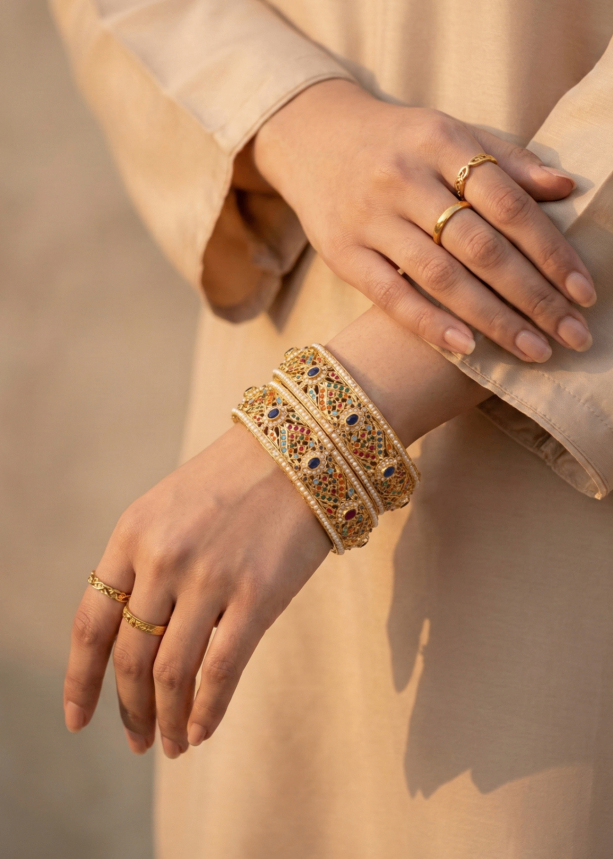 Shop the Regal Adjustable Kada from Zarosh Jewel
