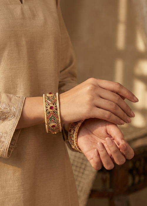 Shop the Regal Adjustable Kada from Zarosh Jewel