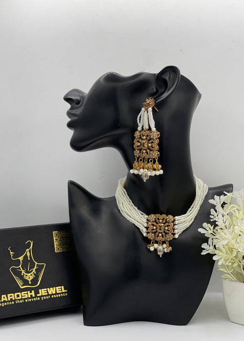 Shop the Regal Royal Choker Set from Zarosh Jewel